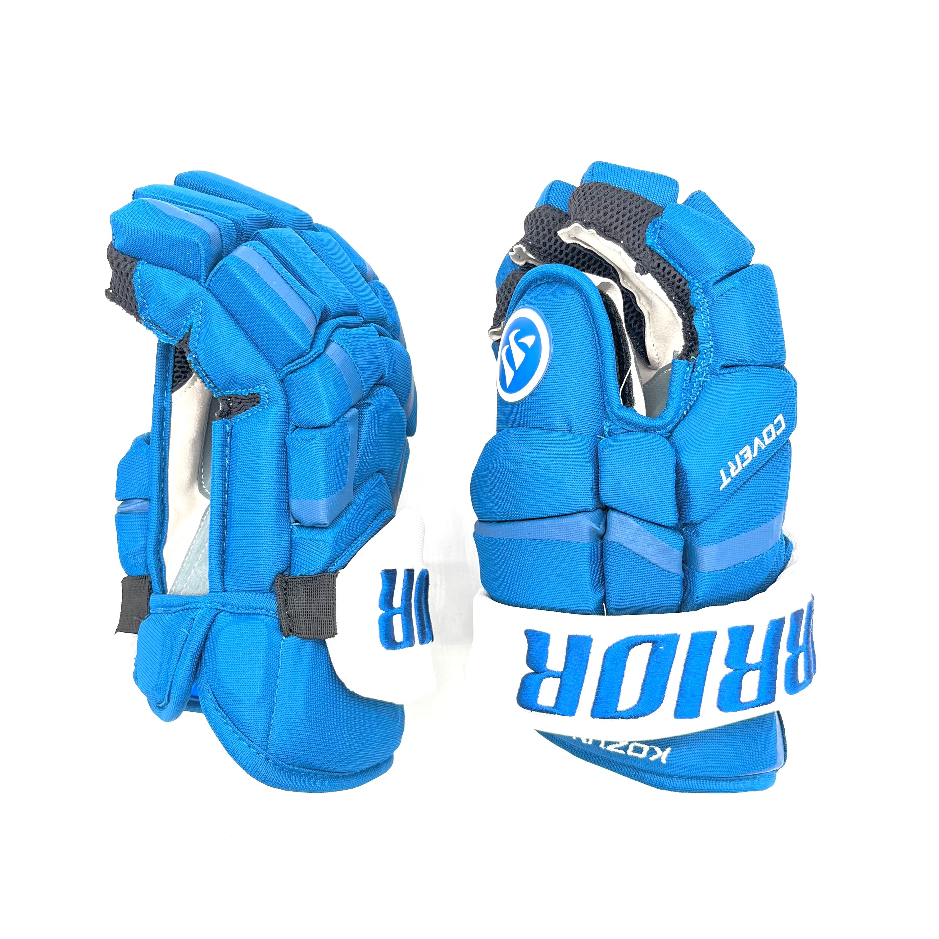 Warrior Covert QRL - Gant NHL Pro Stock - Brandon Kozun (Bleu/Blanc)
